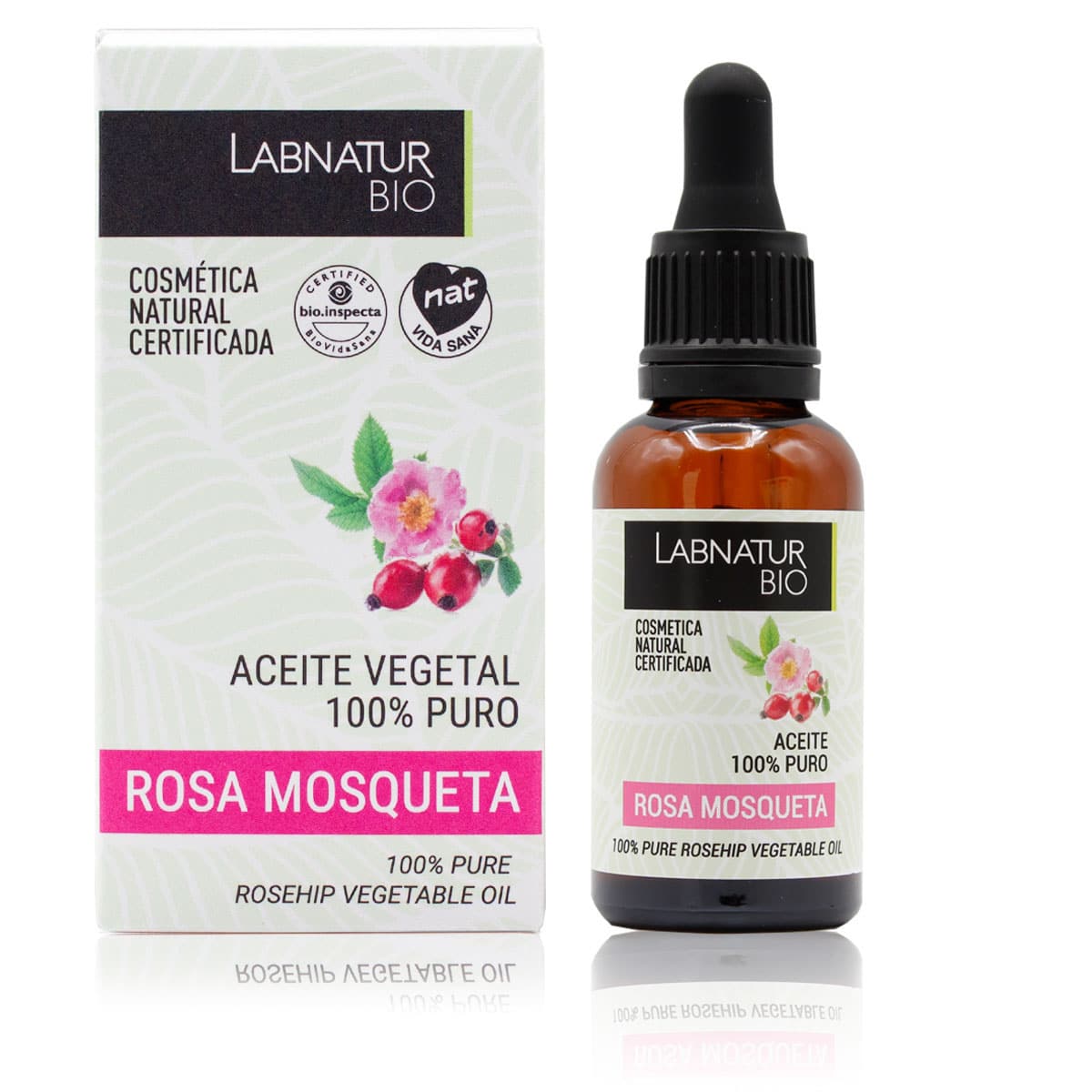 100% Pure Rozenbottelolie 30ml gezichtsserum Labnatur Bio Cosmetica Labnatur Nederland