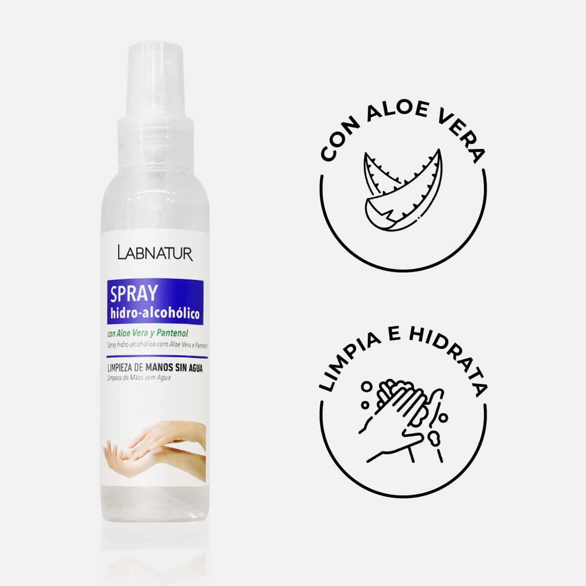 Desinfecterende Handgel Spray Aloe Vera Labnatur