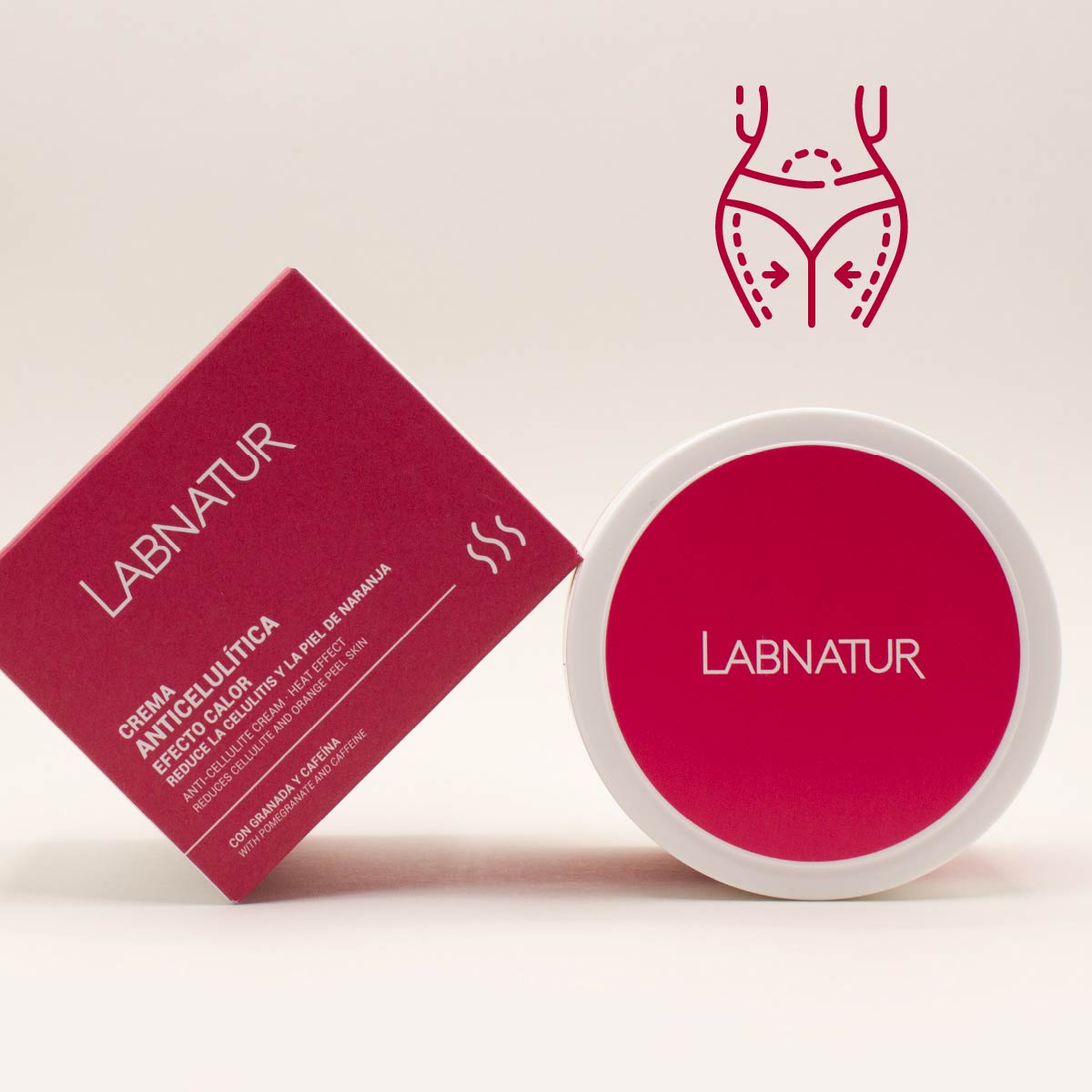 Anti-Cellulitiscrème Warm Effect 300ml Labnatur