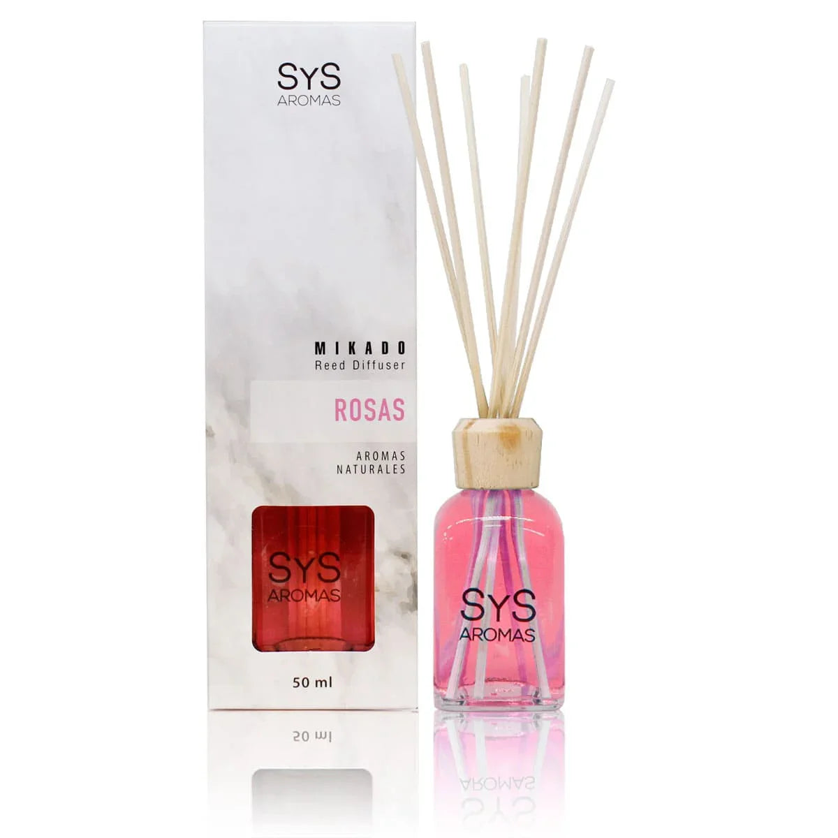 Geurstokjes Rozen Navulling luchtverfrisser huisparfum 200ml SYS