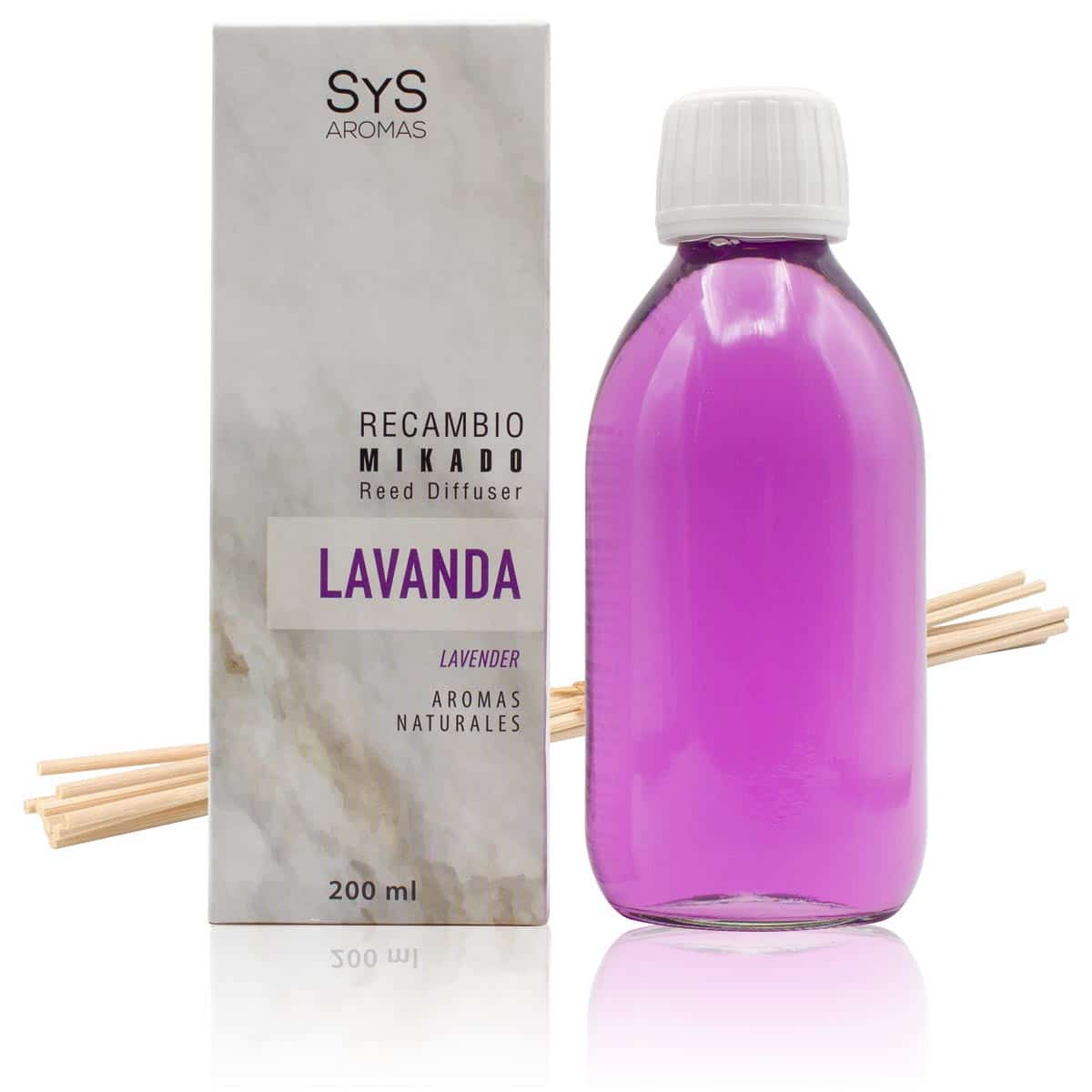 Geurstokjes Lavendel Navulling luchtverfrisser huisparfum 200ml SYS