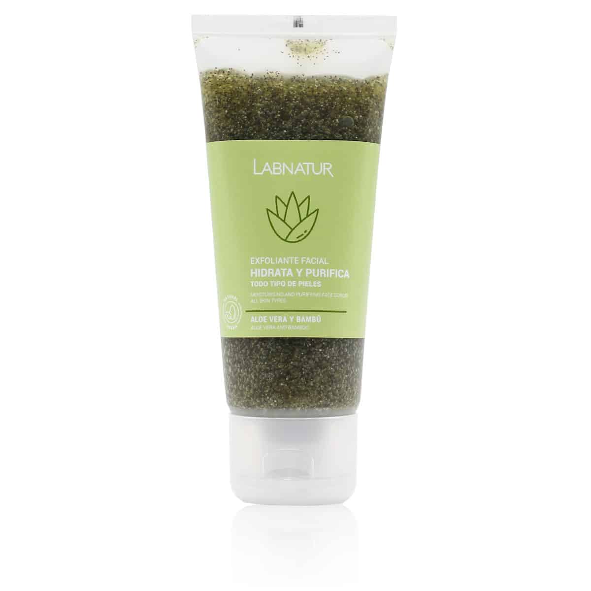 Gezichtsscrub Aloe Vera en Bamboe 100ml Labnatur Labnatur Nederland