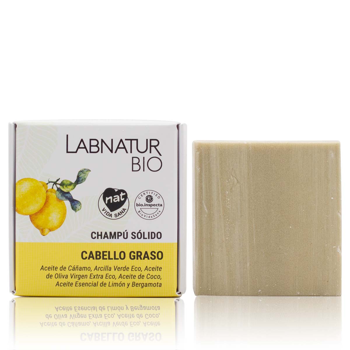 Shampoo Blok 100% natuurlijk voor Vet haar 75g Labnatur Bio